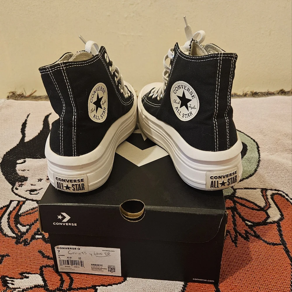 Converse Platform Chuck Taylor High Top Black White